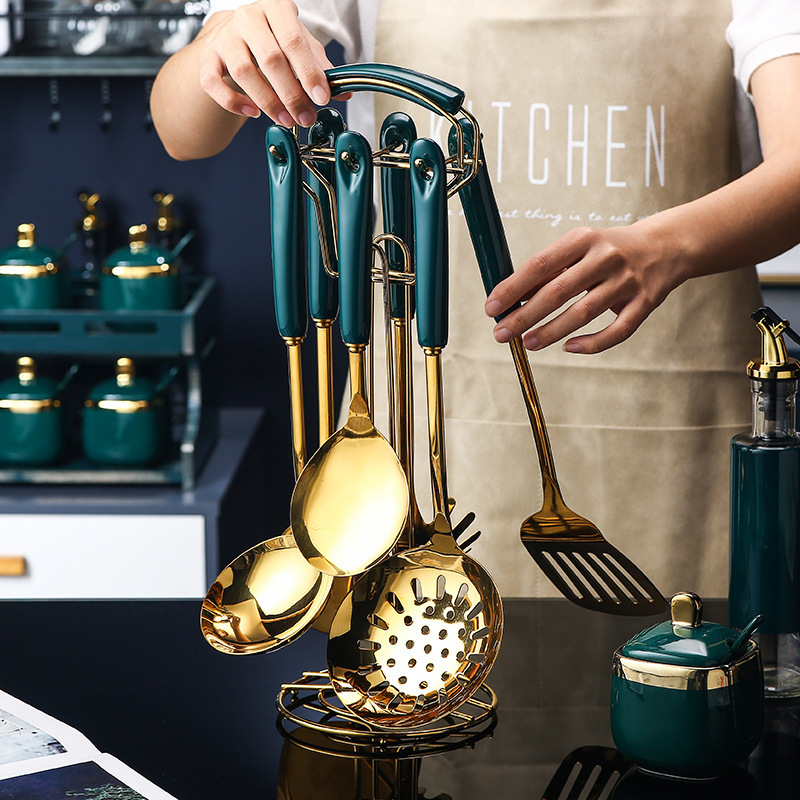 7 PCS Stainless Steel Silicone Kitchen Utensil Set - Image 5