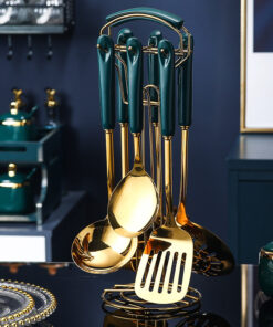 7 PCS Stainless Steel Silicone Kitchen Utensil Set