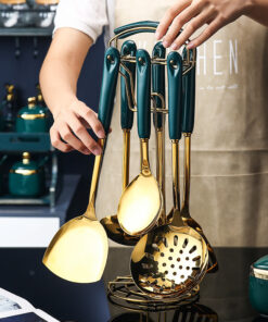 Alternative view of 7 PCS Stainless Steel Silicone Kitchen Utensil Set