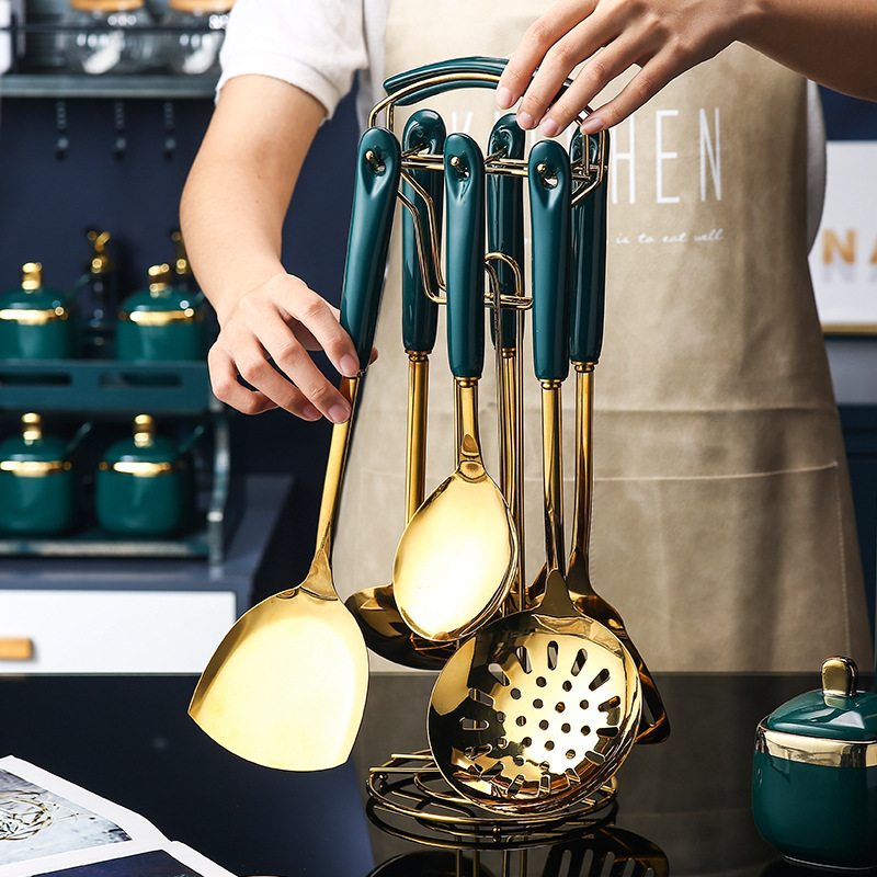 7 PCS Stainless Steel Silicone Kitchen Utensil Set - Image 2