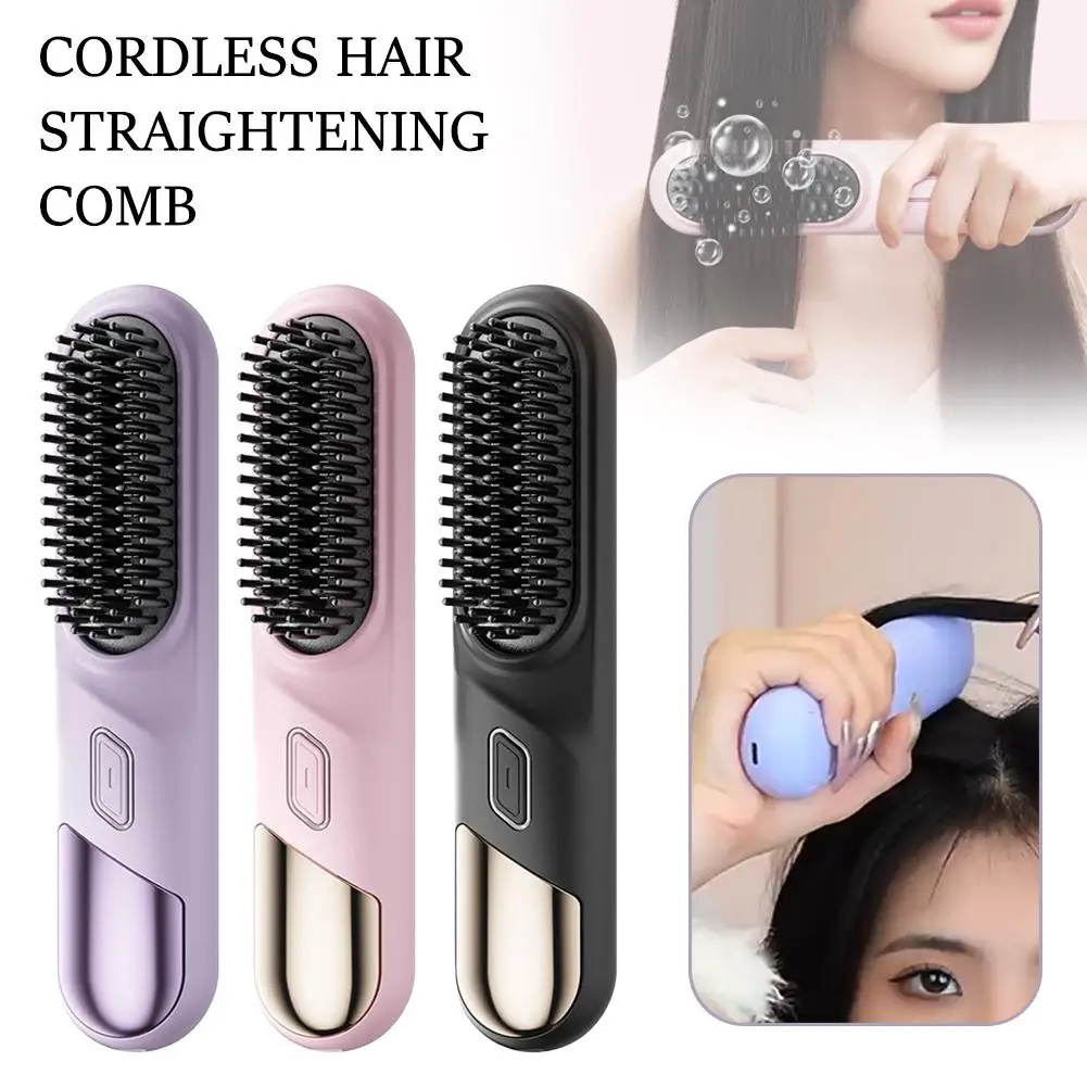 Cordless Versatile Hair Straightening Brush - Image 7