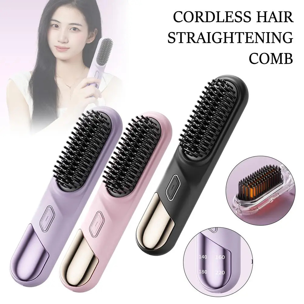Cordless Versatile Hair Straightening Brush