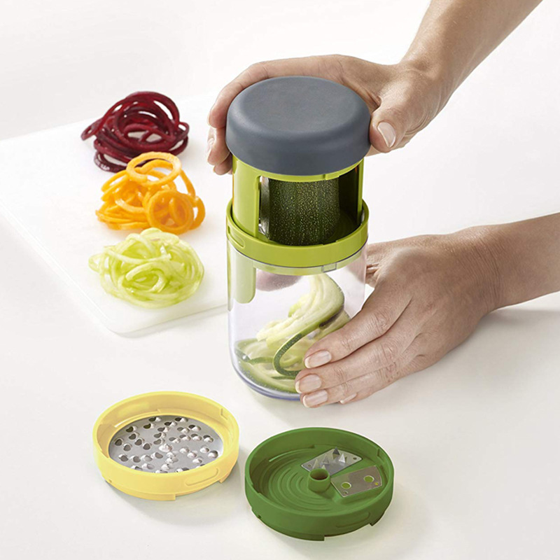 Green Plastic Vegetable Cutter - Image 2