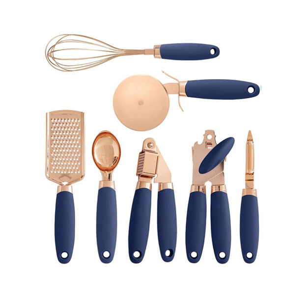 Rose Gold Stainless Steel Kitchen Utensil Set - Image 8