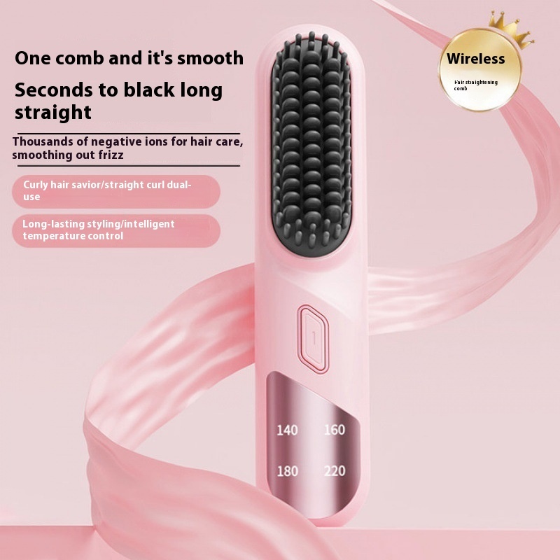 Cordless Versatile Hair Straightening Brush - Image 2