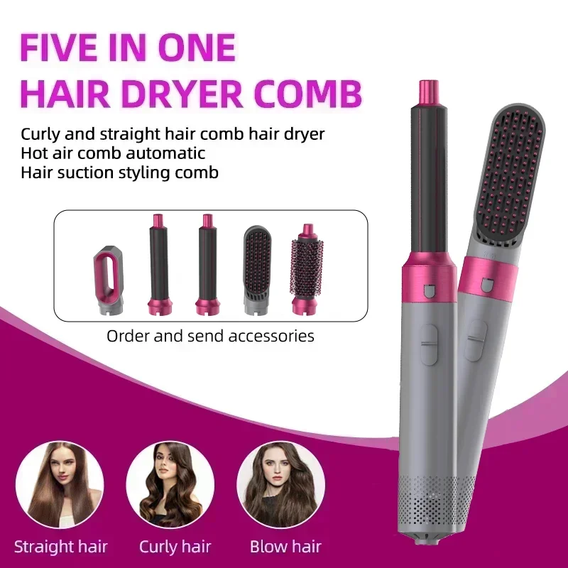 StyleMaster 5-in-1 Hair Dryer and Curler - Image 2