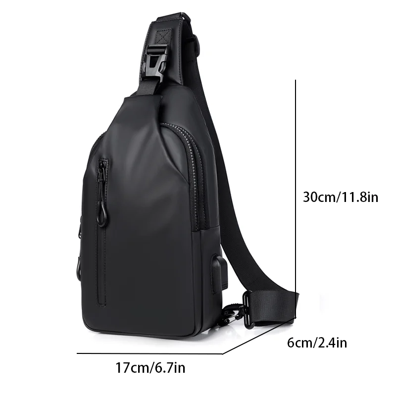 Versatile Unisex PU Bag with USB Ports - Image 2